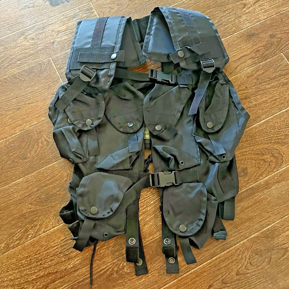 MRS Tactical Assult Vest 8417-00-527-6580 Black Load Bearing Military Utility
